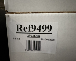 Ca. 10x Doos met 500 Z-Fold doeken 29×36 cm